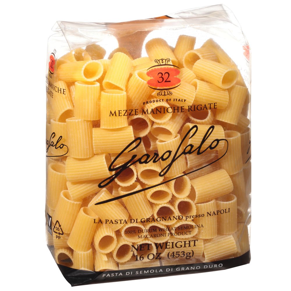 Product image of GAROFALO Mezze Maniche Rigate Pasta 1 lb